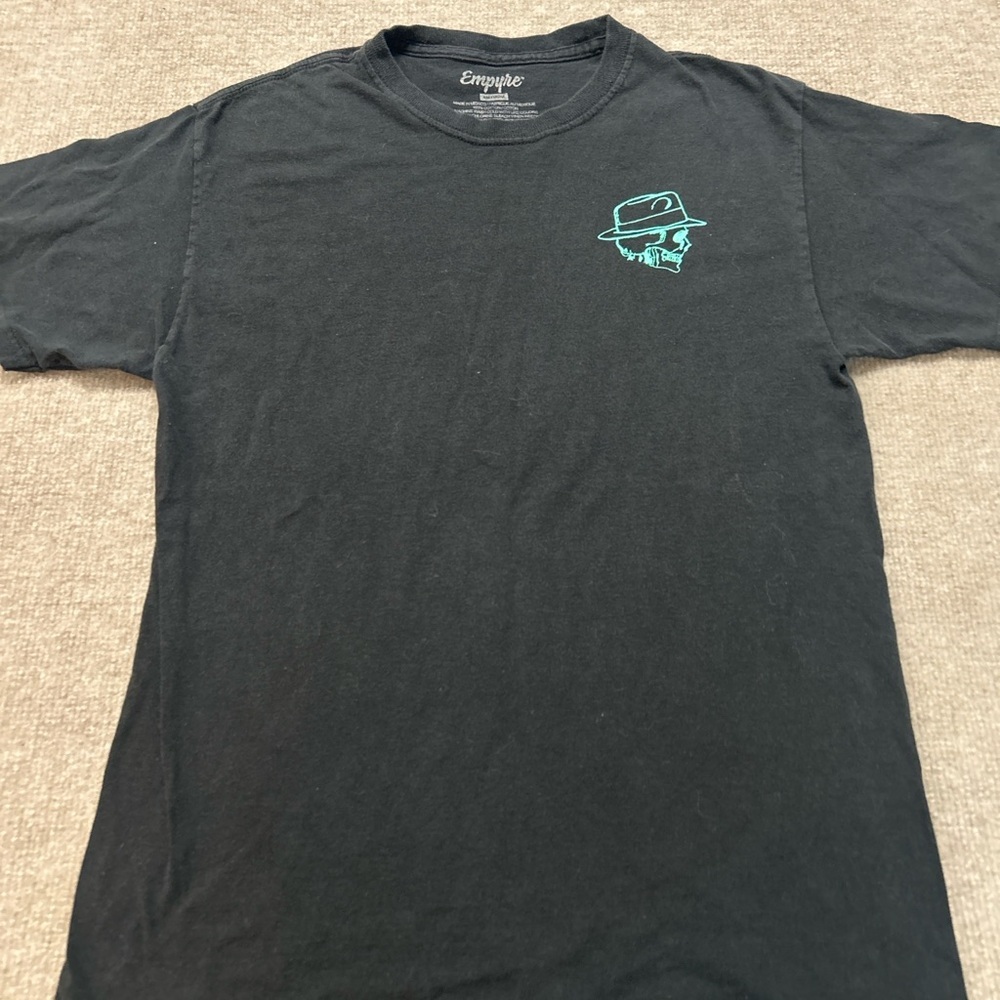 Empyre Black Tee with Teal Graphic